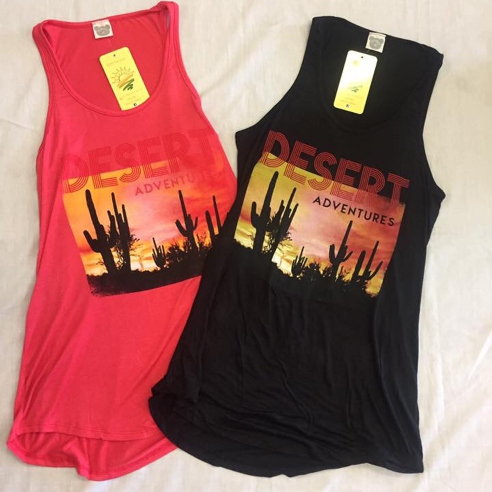 Black desert adventure tank top